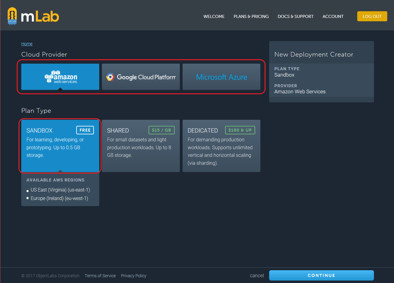 MLab - screen for new deployment